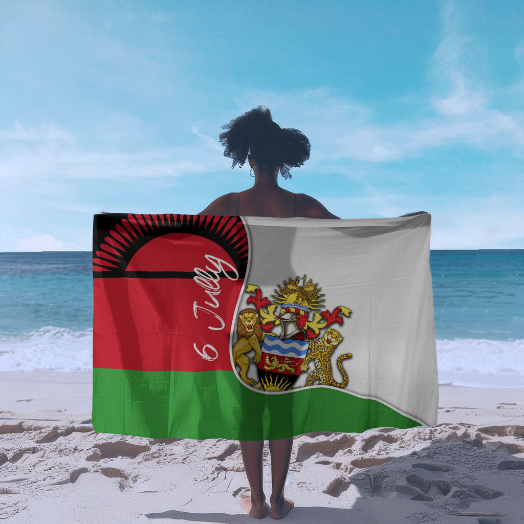 Malawi Independence Day 6 July Sarong Malawian Coat Of Arms Flag Ribbon