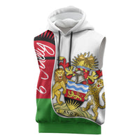 Malawi Independence Day 6 July Sleeveless Hoodie Malawian Coat Of Arms Flag Ribbon