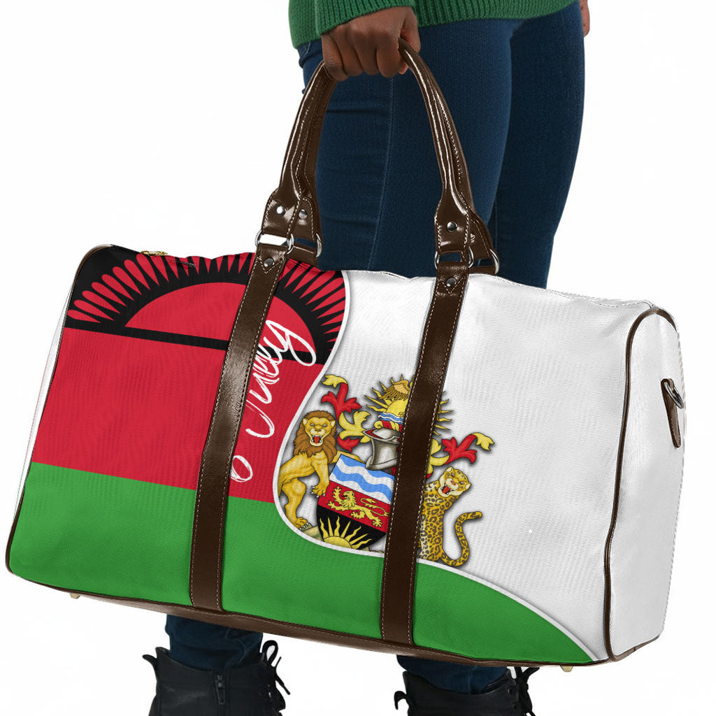 Malawi Independence Day 6 July Travel Bag Malawian Coat Of Arms Flag Ribbon