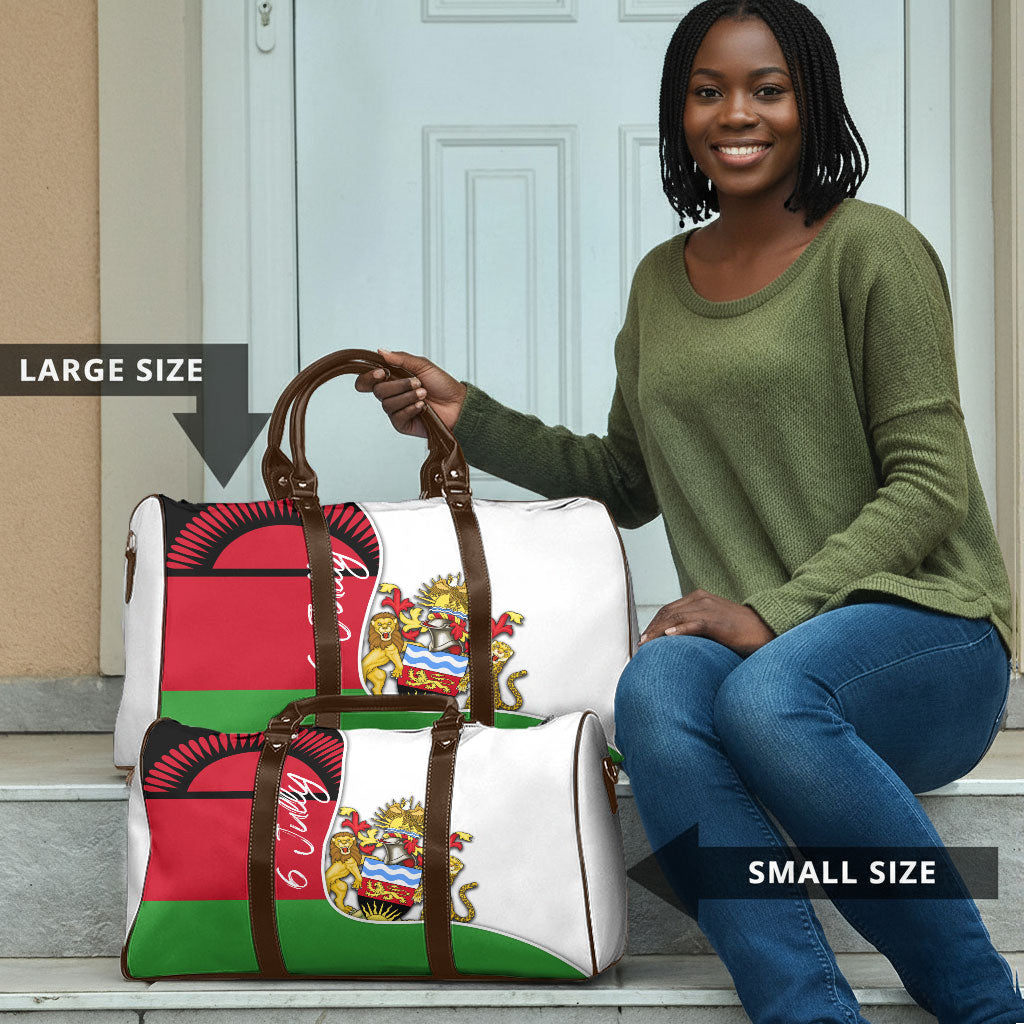 Malawi Independence Day 6 July Travel Bag Malawian Coat Of Arms Flag Ribbon