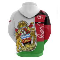 Malawi Independence Day 6 July Zip Hoodie Malawian Coat Of Arms Flag Ribbon