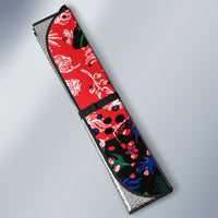 Christmas In July Flamingo Auto Sun Shade Magic Santa Claus Festive Tropical Hawaiian Beach Birds