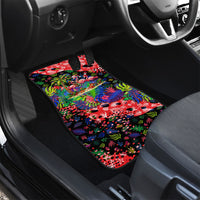 Christmas In July Flamingo Car Mats Magic Santa Claus Festive Tropical Hawaiian Beach Birds