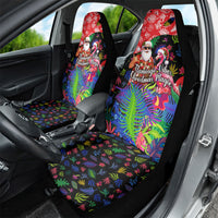 Christmas In July Flamingo Car Seat Cover Magic Santa Claus Festive Tropical Hawaiian Beach Birds