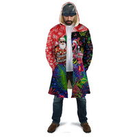 Christmas In July Flamingo Cloak Magic Santa Claus Festive Tropical Hawaiian Beach Birds