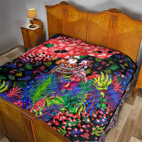 Christmas In July Flamingo Quilt Magic Santa Claus Festive Tropical Hawaiian Beach Birds