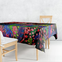 Christmas In July Flamingo Tablecloth Magic Santa Claus Festive Tropical Hawaiian Beach Birds