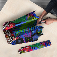 Christmas In July Flamingo Umbrella Magic Santa Claus Festive Tropical Hawaiian Beach Birds