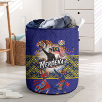 Malaysia Merdeka Independence Day Laundry Basket Patriotic Flag Crescent Moon Star Cultural