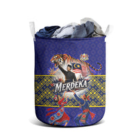 Malaysia Merdeka Independence Day Laundry Basket Patriotic Flag Crescent Moon Star Cultural