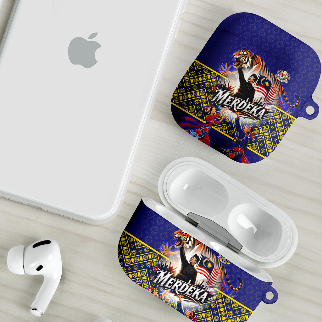 Malaysia Merdeka Independence Day AirPods Case Patriotic Flag Crescent Moon Star Cultural