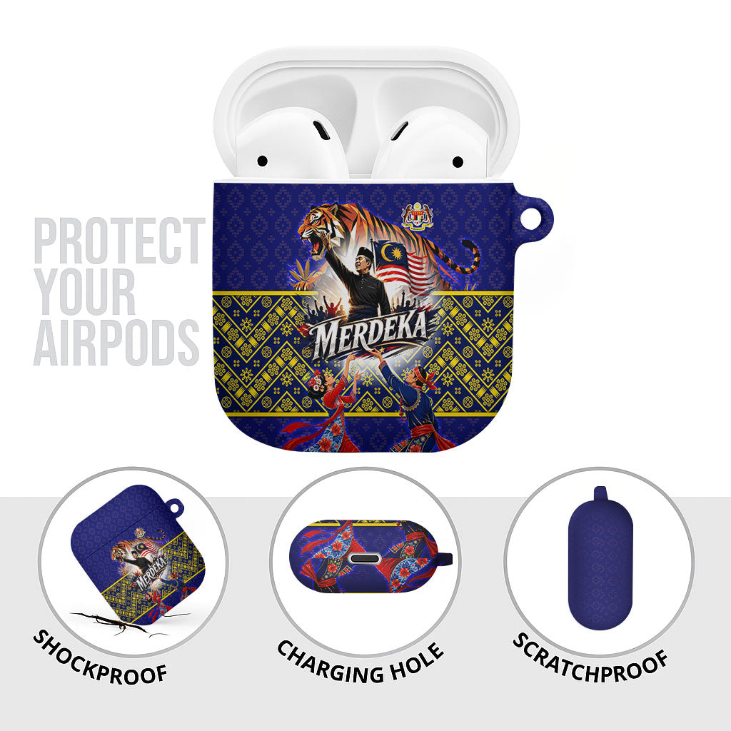 Malaysia Merdeka Independence Day AirPods Case Patriotic Flag Crescent Moon Star Cultural