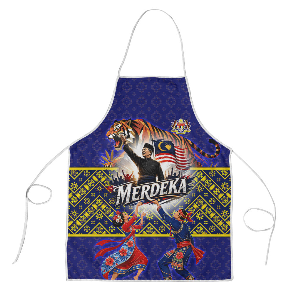 Malaysia Merdeka Independence Day Apron Patriotic Flag Crescent Moon Star Cultural