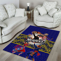 Malaysia Merdeka Independence Day Area Rug Patriotic Flag Crescent Moon Star Cultural