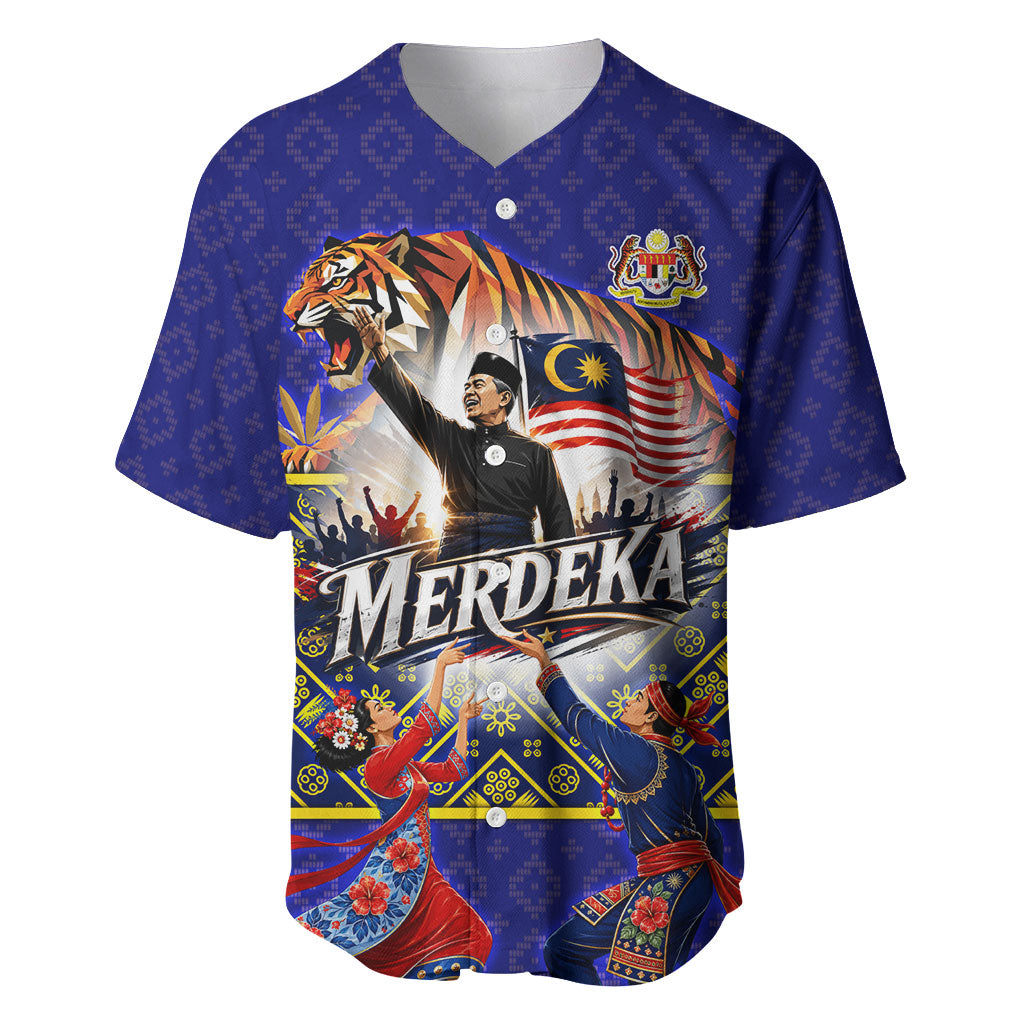 Malaysia Merdeka Independence Day Baseball Jersey Patriotic Flag Crescent Moon Star Cultural