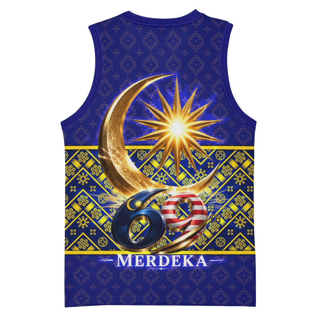 Malaysia Merdeka Independence Day Basketball Jersey Patriotic Flag Crescent Moon Star Cultural