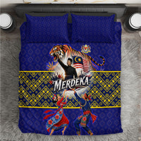 Malaysia Merdeka Independence Day Bedding Set Patriotic Flag Crescent Moon Star Cultural