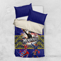 Malaysia Merdeka Independence Day Bedding Set Patriotic Flag Crescent Moon Star Cultural