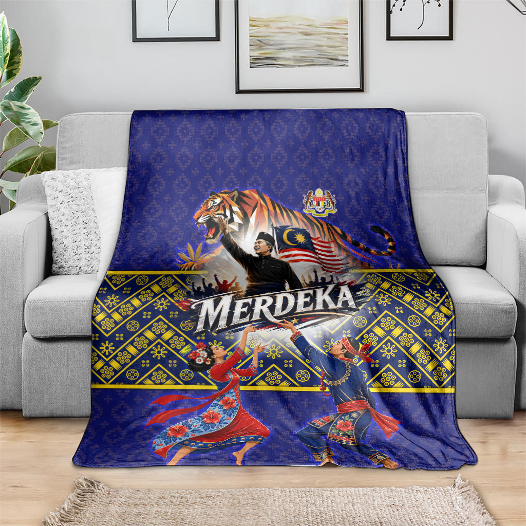 Malaysia Merdeka Independence Day Blanket Patriotic Flag Crescent Moon Star Cultural