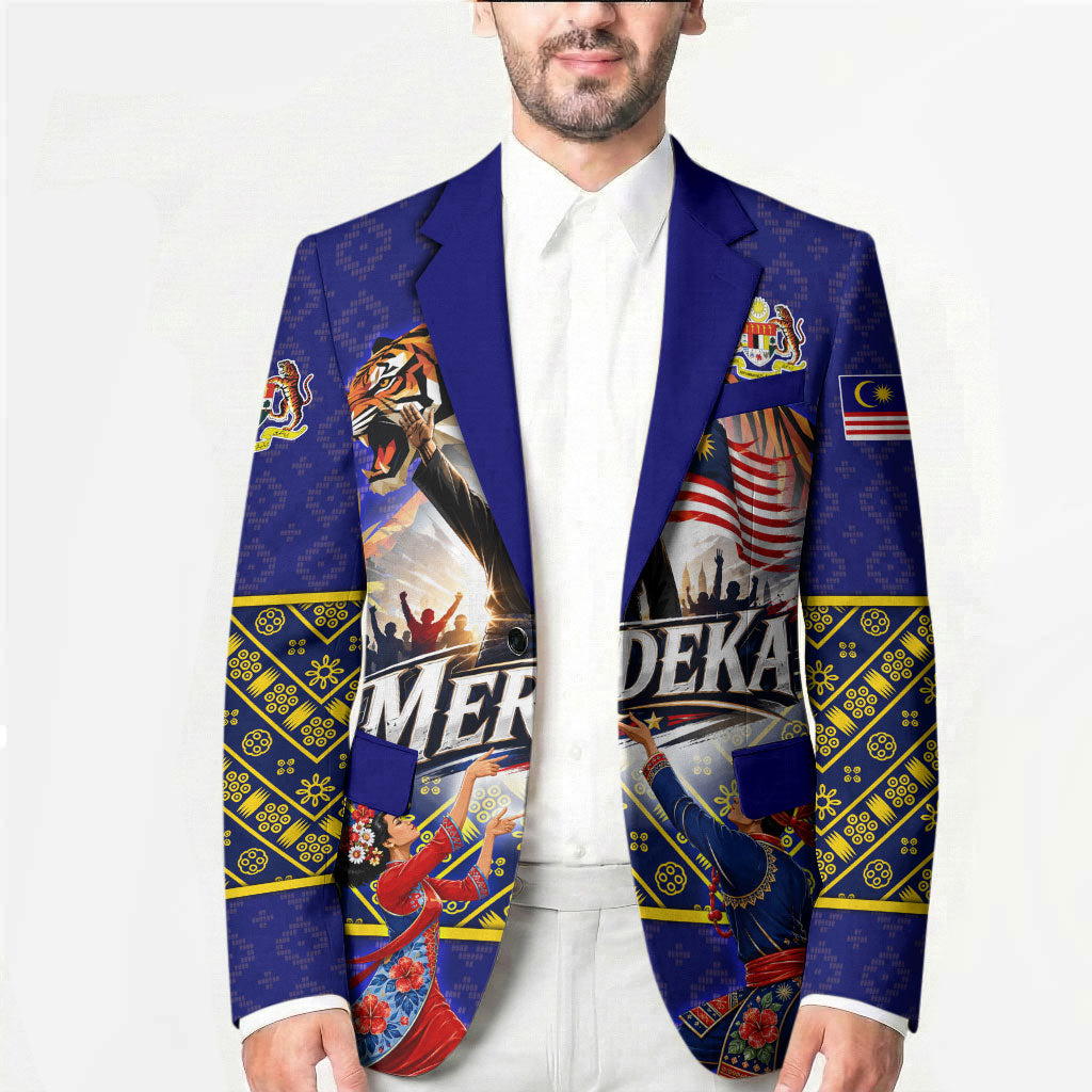 Malaysia Merdeka Independence Day Blazer Patriotic Flag Crescent Moon Star Cultural