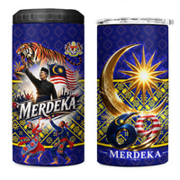 Malaysia Merdeka Independence Day 4 in 1 Can Cooler Tumbler Patriotic Flag Crescent Moon Star Cultural