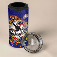 Malaysia Merdeka Independence Day 4 in 1 Can Cooler Tumbler Patriotic Flag Crescent Moon Star Cultural