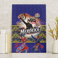 Malaysia Merdeka Independence Day Canvas Wall Art Patriotic Flag Crescent Moon Star Cultural