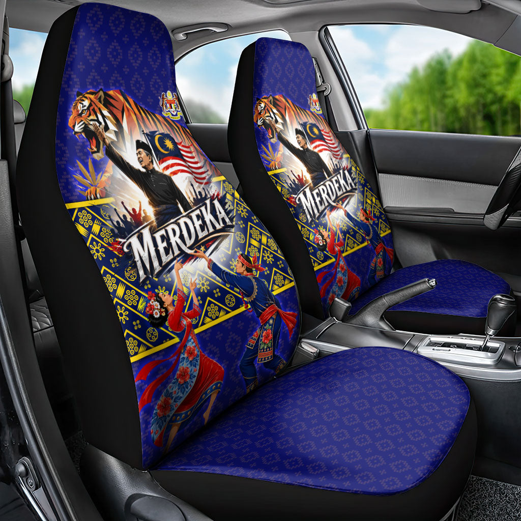 Malaysia Merdeka Independence Day Car Seat Cover Patriotic Flag Crescent Moon Star Cultural
