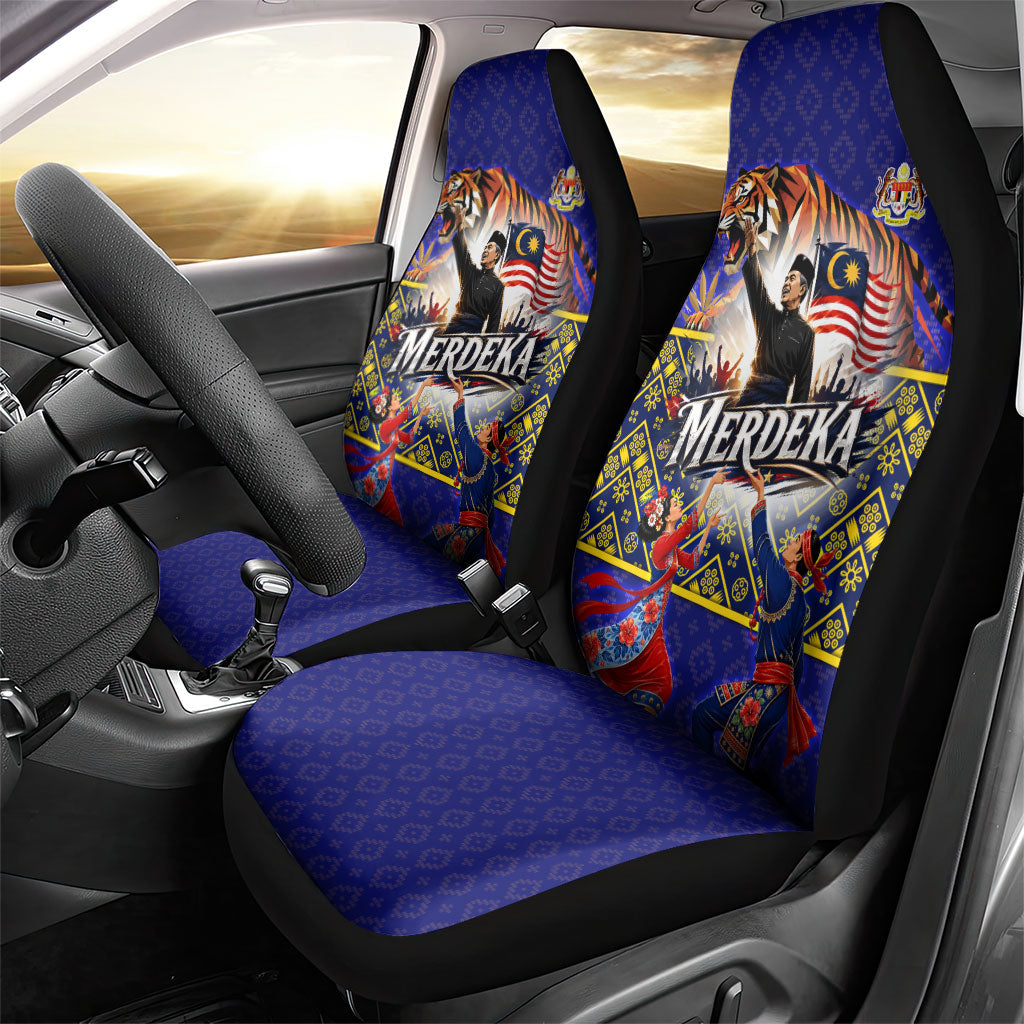 Malaysia Merdeka Independence Day Car Seat Cover Patriotic Flag Crescent Moon Star Cultural