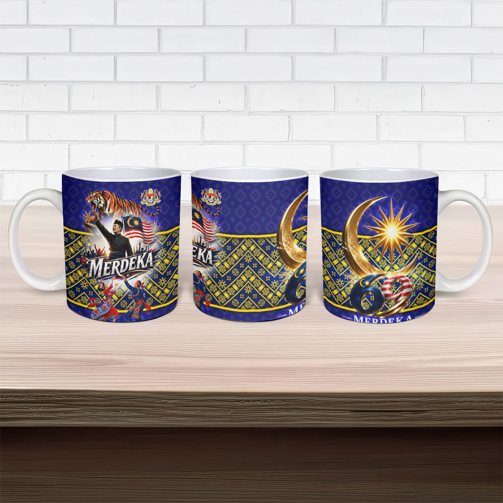 Malaysia Merdeka Independence Day Ceramic Mug Patriotic Flag Crescent Moon Star Cultural