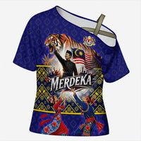 Malaysia Merdeka Independence Day Cross Shoulder Shirt Patriotic Flag Crescent Moon Star Cultural