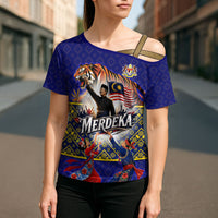 Malaysia Merdeka Independence Day Cross Shoulder Shirt Patriotic Flag Crescent Moon Star Cultural