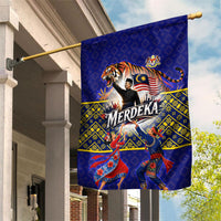 Malaysia Merdeka Independence Day Garden Flag Patriotic Flag Crescent Moon Star Cultural