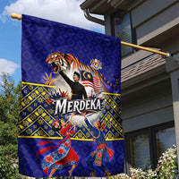 Malaysia Merdeka Independence Day Garden Flag Patriotic Flag Crescent Moon Star Cultural