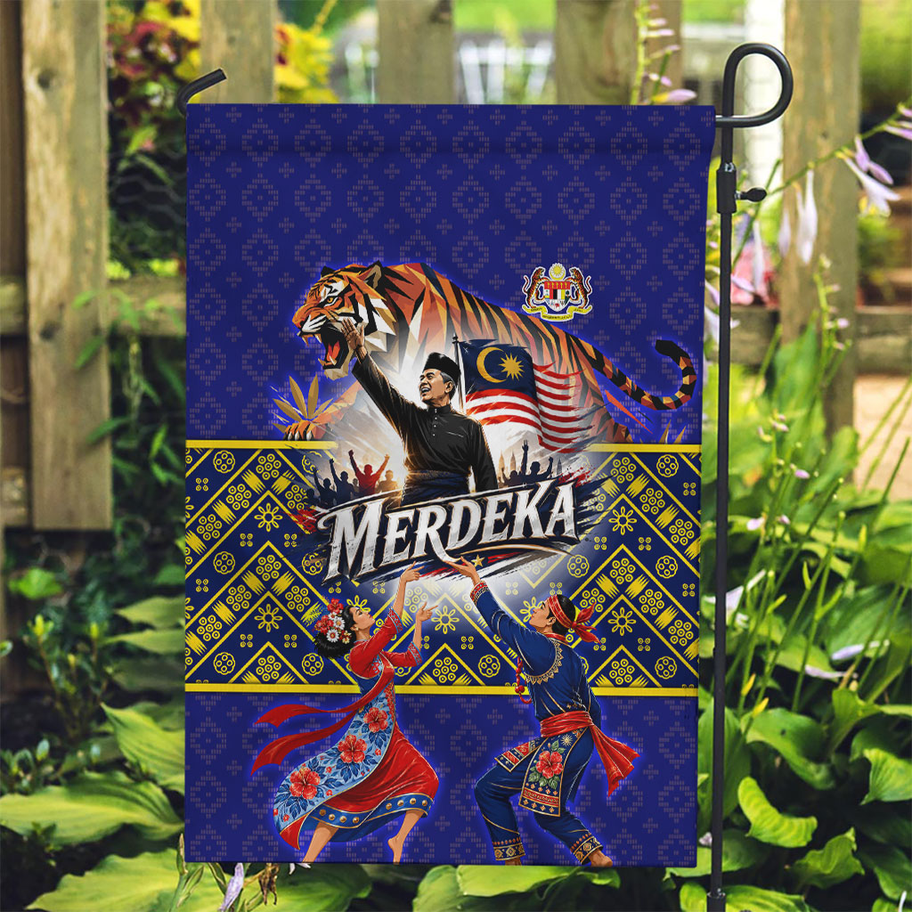 Malaysia Merdeka Independence Day Garden Flag Patriotic Flag Crescent Moon Star Cultural