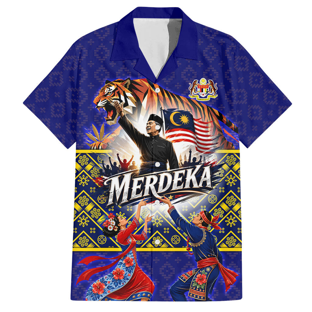Malaysia Merdeka Independence Day Hawaiian Shirt Patriotic Flag Crescent Moon Star Cultural