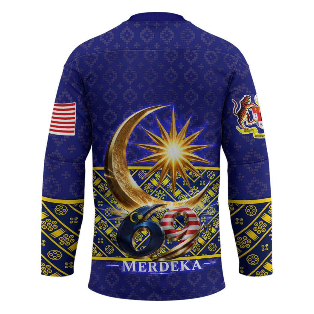 Malaysia Merdeka Independence Day Hockey Jersey Patriotic Flag Crescent Moon Star Cultural