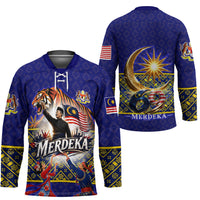 Malaysia Merdeka Independence Day Hockey Jersey Patriotic Flag Crescent Moon Star Cultural