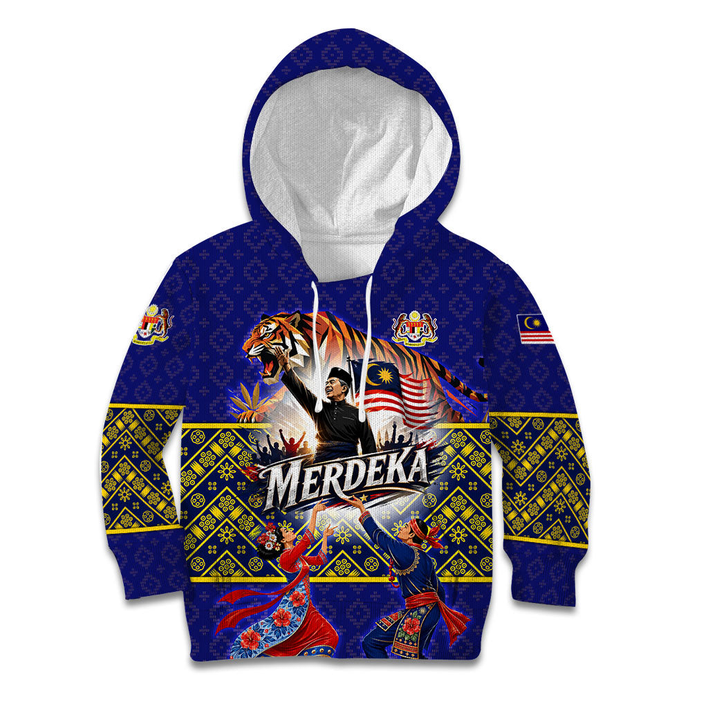 Malaysia Merdeka Independence Day Kid Hoodie Patriotic Flag Crescent Moon Star Cultural