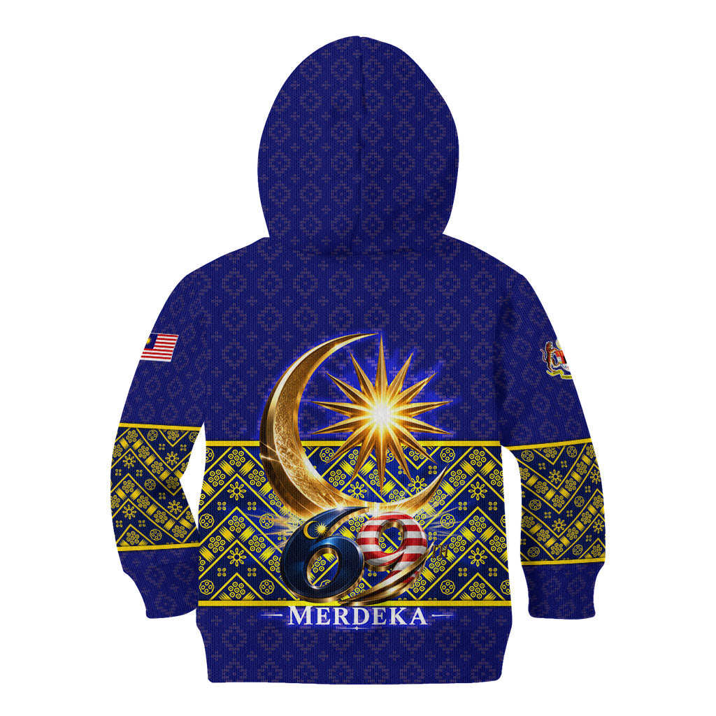 Malaysia Merdeka Independence Day Kid Hoodie Patriotic Flag Crescent Moon Star Cultural