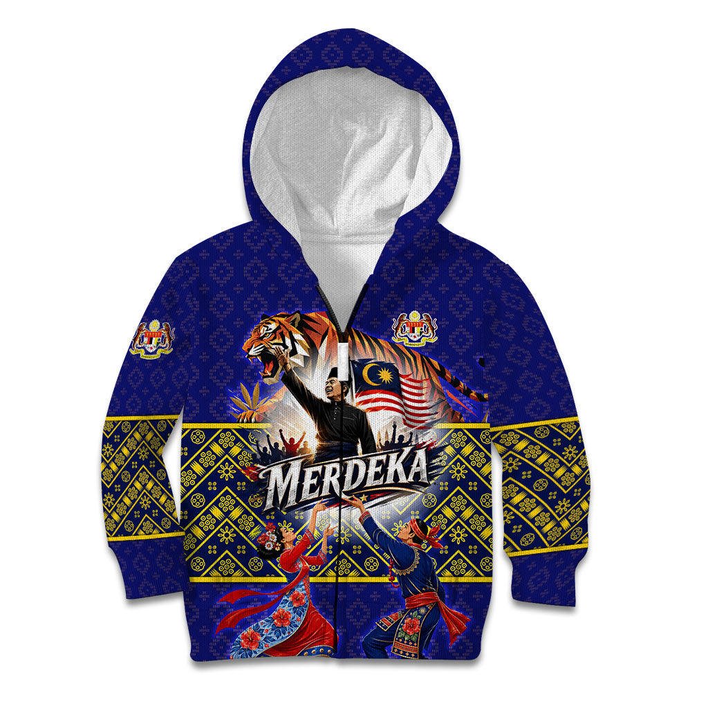 Malaysia Merdeka Independence Day Kid Hoodie Patriotic Flag Crescent Moon Star Cultural