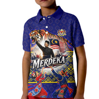 Malaysia Merdeka Independence Day Kid Polo Shirt Patriotic Flag Crescent Moon Star Cultural