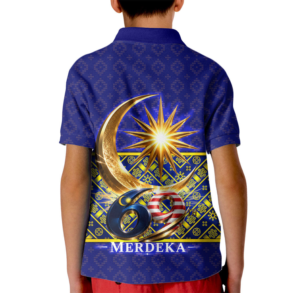 Malaysia Merdeka Independence Day Kid Polo Shirt Patriotic Flag Crescent Moon Star Cultural