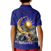 Malaysia Merdeka Independence Day Kid Polo Shirt Patriotic Flag Crescent Moon Star Cultural