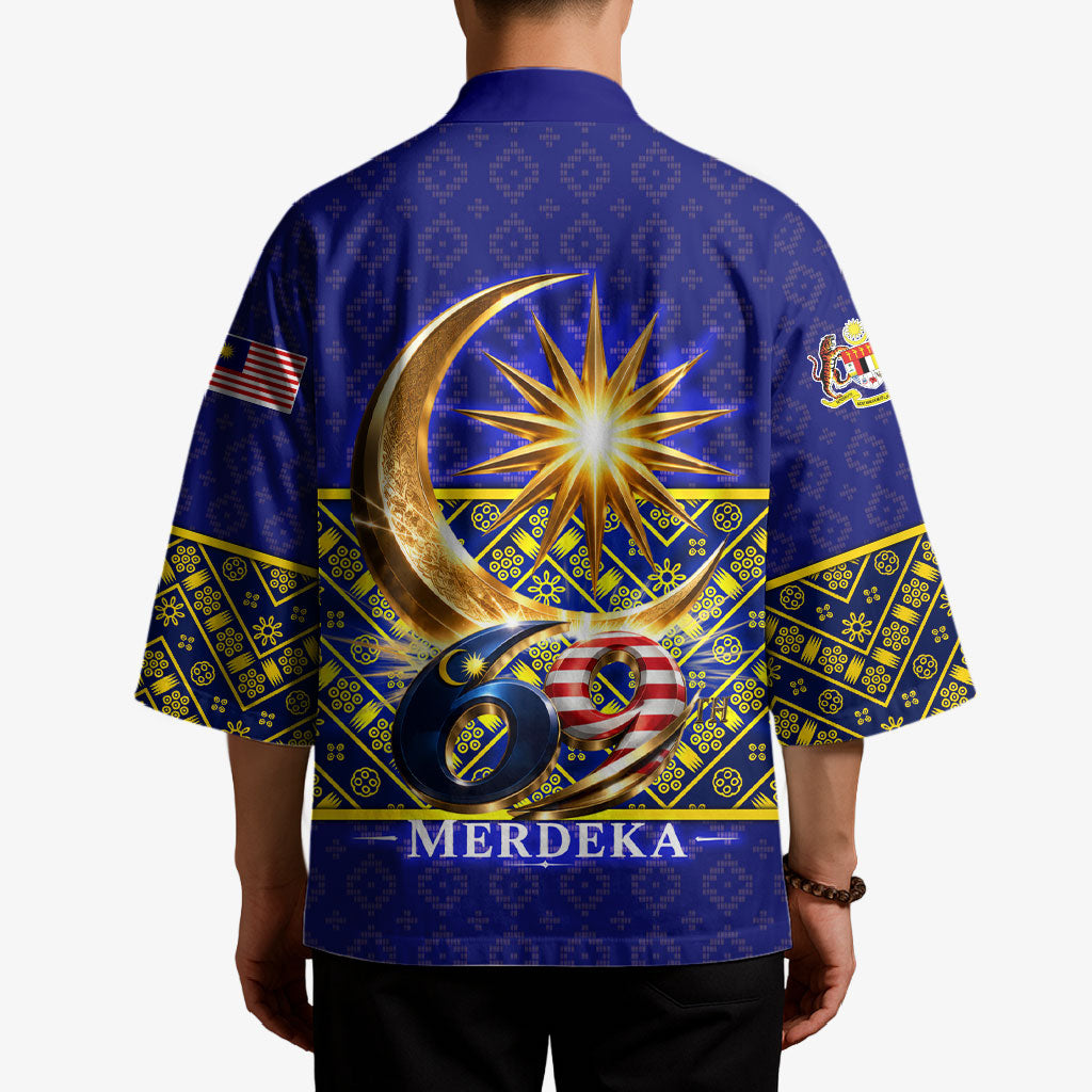 Malaysia Merdeka Independence Day Kimono Patriotic Flag Crescent Moon Star Cultural