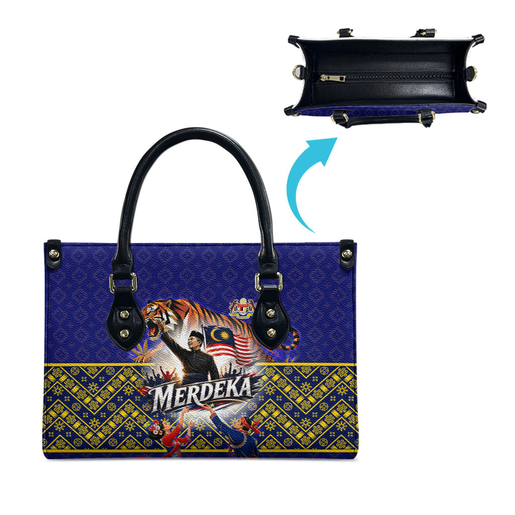 Malaysia Merdeka Independence Day Leather Bag Patriotic Flag Crescent Moon Star Cultural