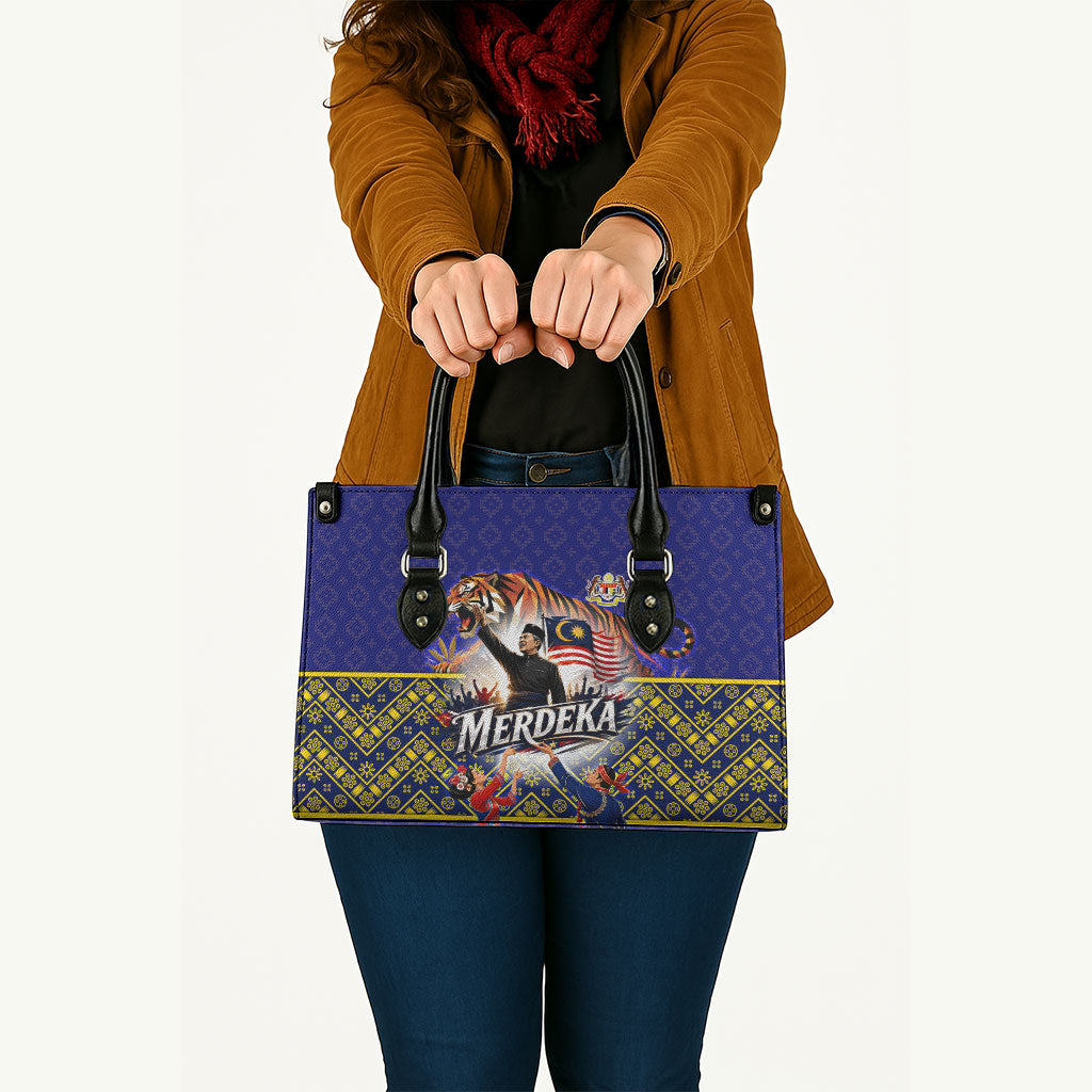 Malaysia Merdeka Independence Day Leather Bag Patriotic Flag Crescent Moon Star Cultural