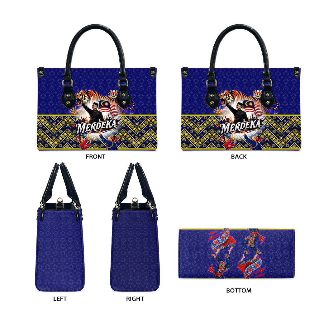 Malaysia Merdeka Independence Day Leather Bag Patriotic Flag Crescent Moon Star Cultural