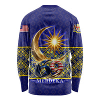 Malaysia Merdeka Independence Day Long Sleeve Shirt Patriotic Flag Crescent Moon Star Cultural
