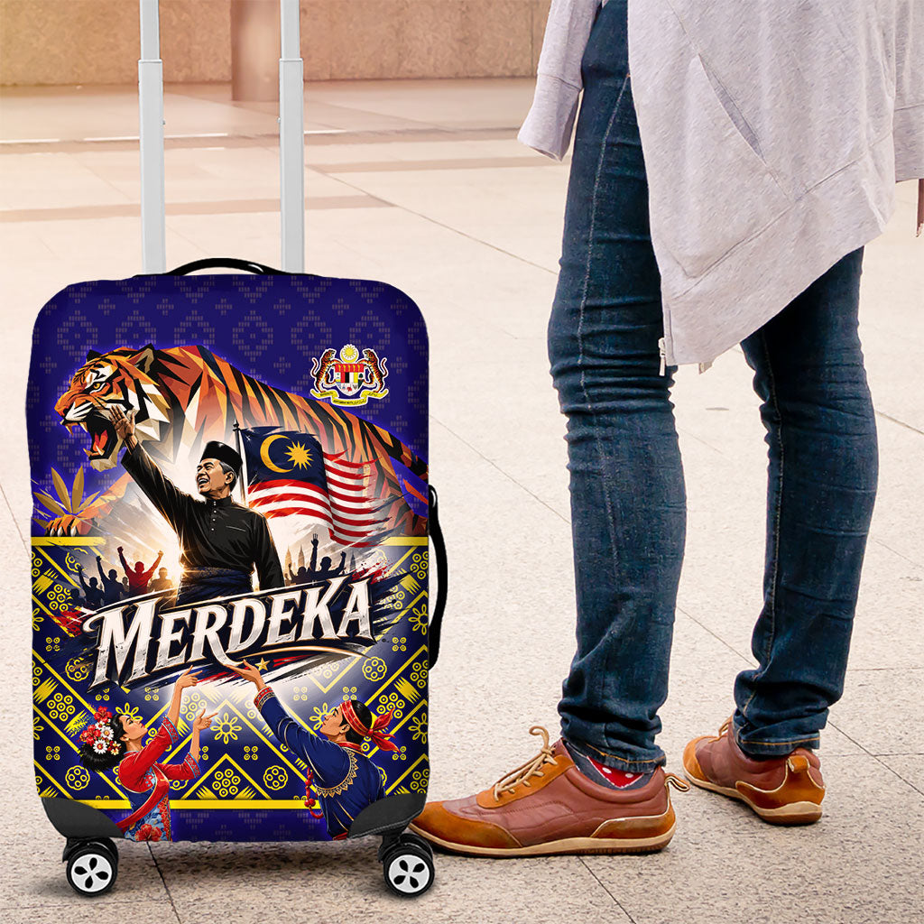 Malaysia Merdeka Independence Day Luggage Cover Patriotic Flag Crescent Moon Star Cultural